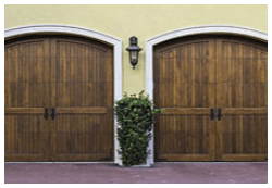 Wooden style garage doors