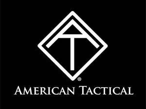 The american tactical logo is white on a black background.
