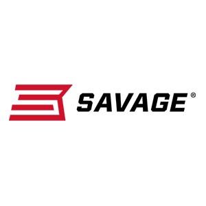 The savage logo is red and black on a white background.