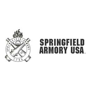 A black and white logo for springfield armory usa.