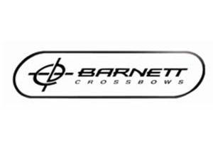 A black and white logo for barnett crossbows