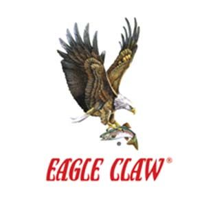 Eagle claw logo with an eagle holding a fish in its talons