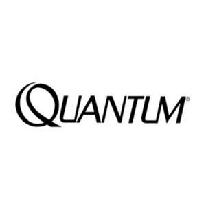 A black and white logo for quantum on a white background.