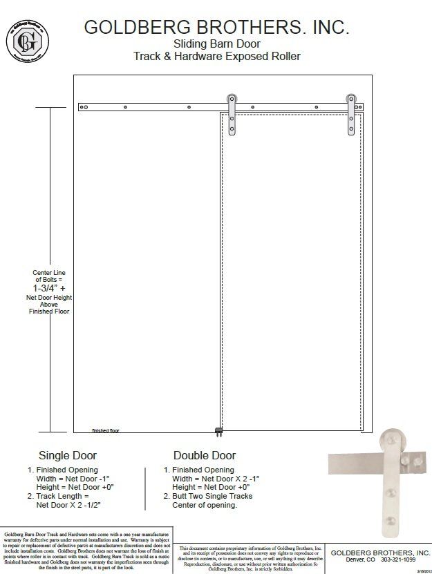Barn door blueprint