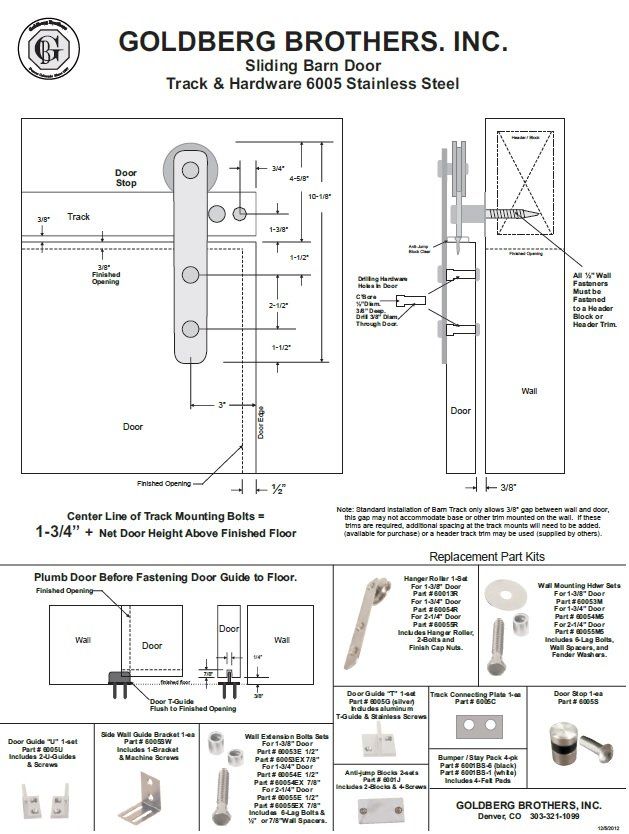 Barn door blueprint