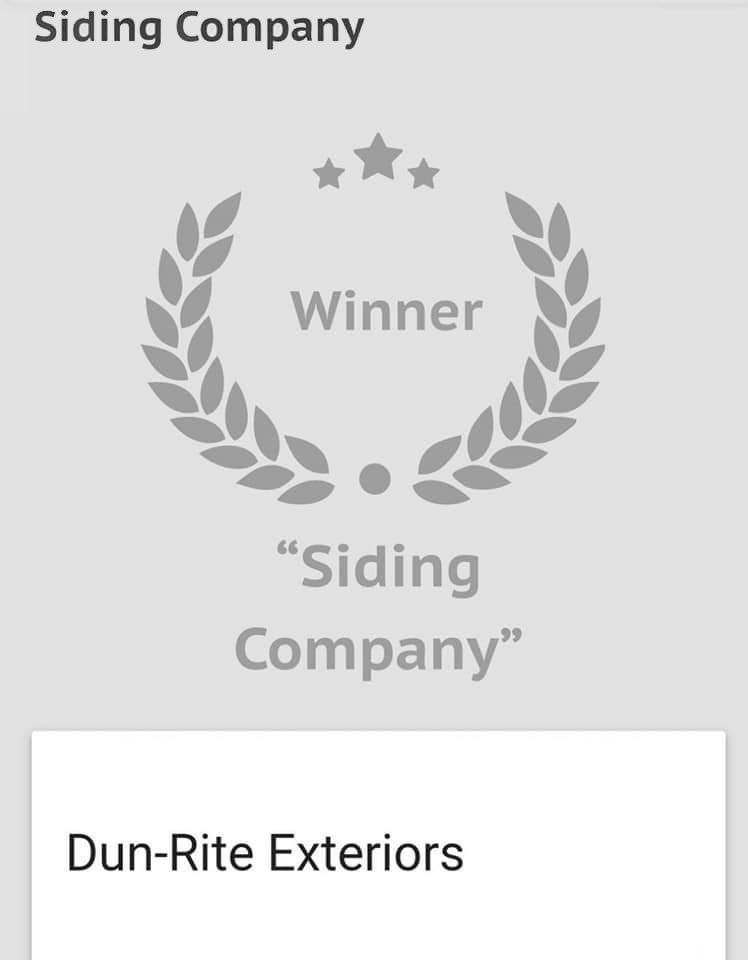 Siding company winner