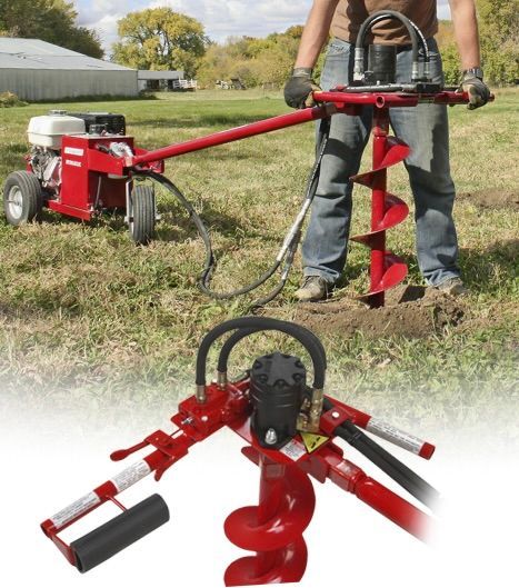 Reversible One-Man Auger