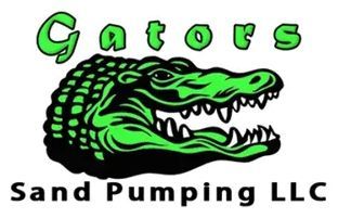 Green alligator logo with “Gators” and “Sand Pumping LLC” text.