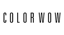 Black “COLOR WOW” logo on a white background