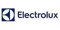 Electrolux logo in dark blue with a blue square icon on a white background