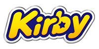 Kirby logo in blue and yellow with a star-shaped “i” on a white background
