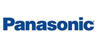 Panasonic logo in blue text on a white background