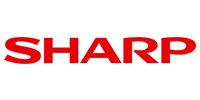 Red SHARP logo on a white background