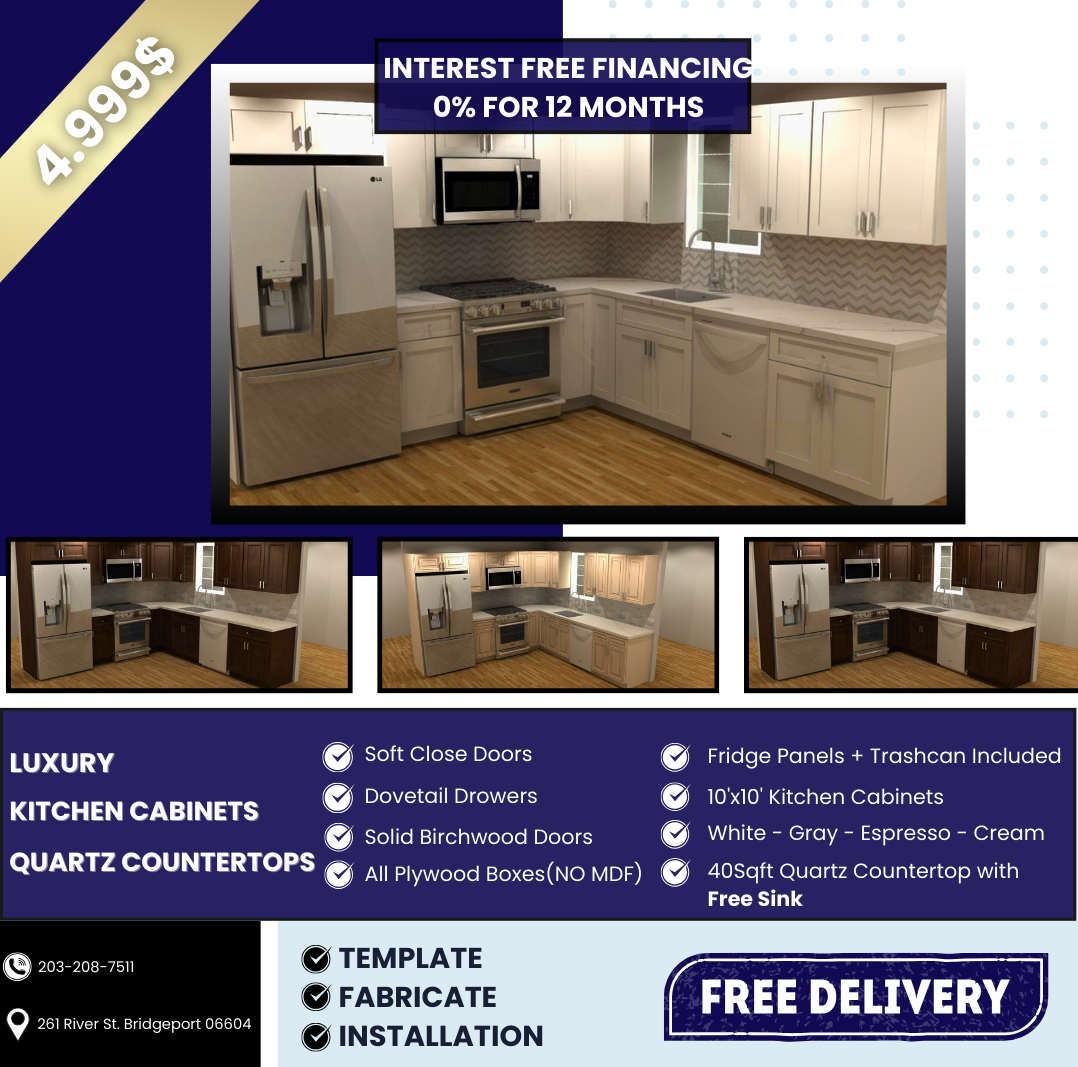 Kitchen remodel advertisement.