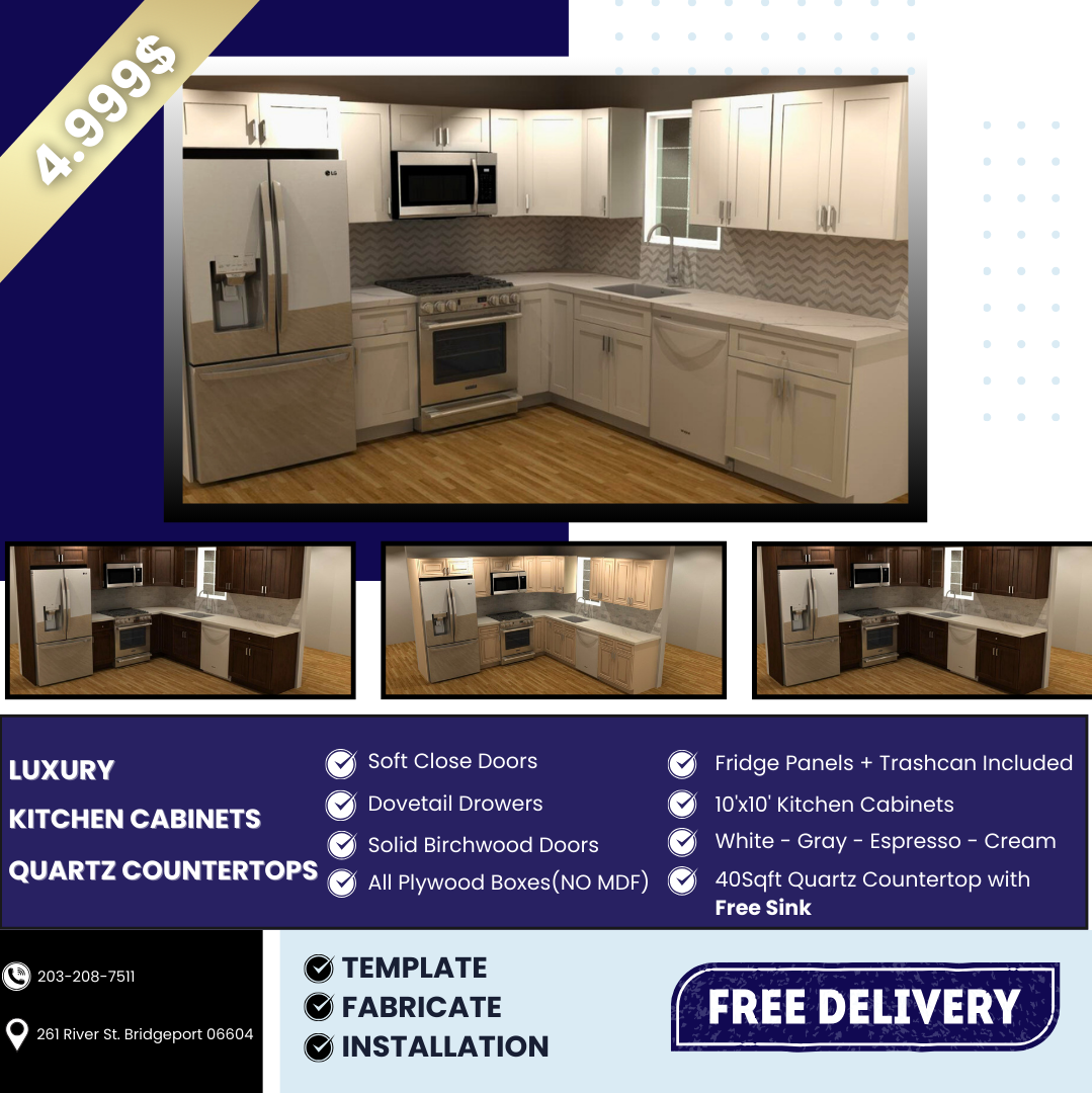 Kitchen remodel advertisement.