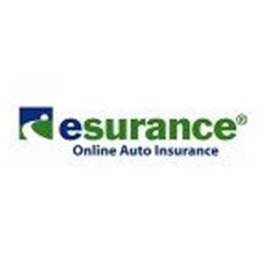 esurance logo with green and blue text and Online Auto Insurance tagline