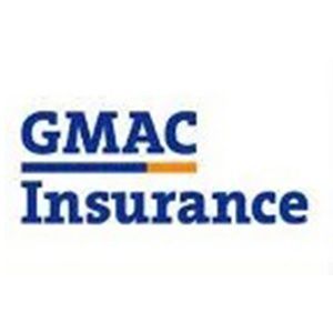 GMAC Insurance logo in blue with an orange line through the middle