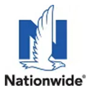 Nationwide logo with blue N and white eagle above the word Nationwide