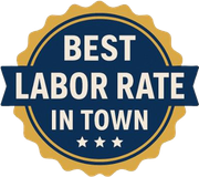 Best Labor Rate in Town Badge