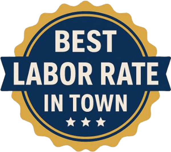 Best Labor Rate in Town Badge