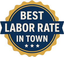Best Labor Rate in Town Badge