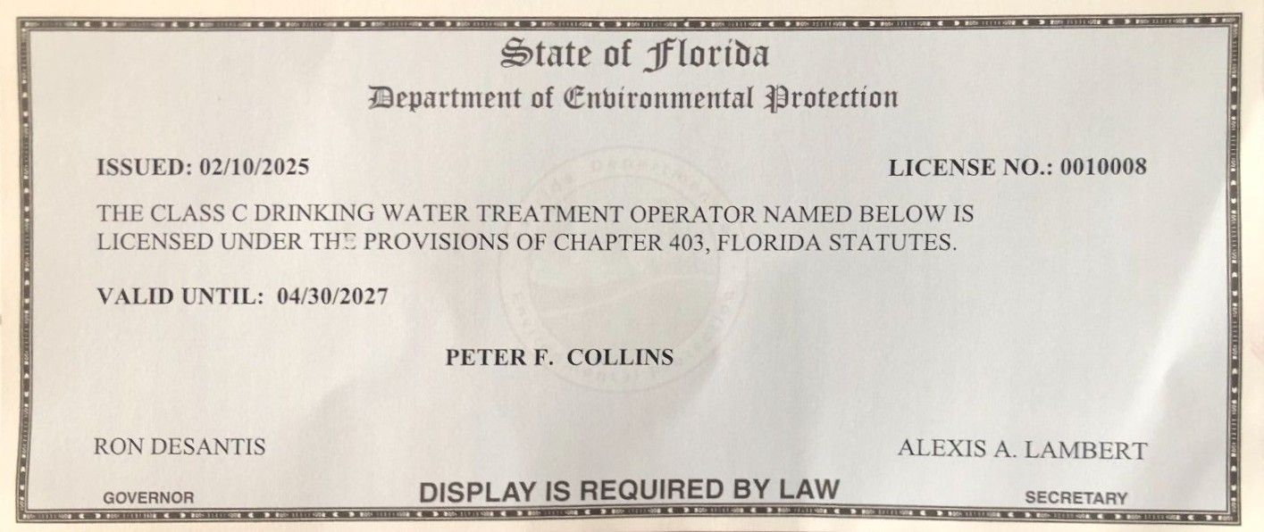 DEP License Permit