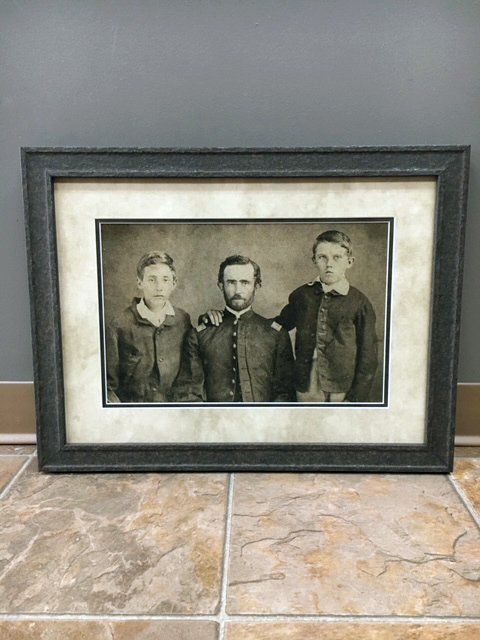 Framed old photo