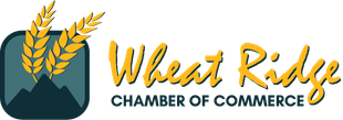 The logo for the wheat ridge chamber of commerce