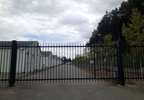 Mini storage entrance gate