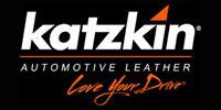 Katzkin Automotive Leather logo on black background with orange “Love Your Drive” slogan