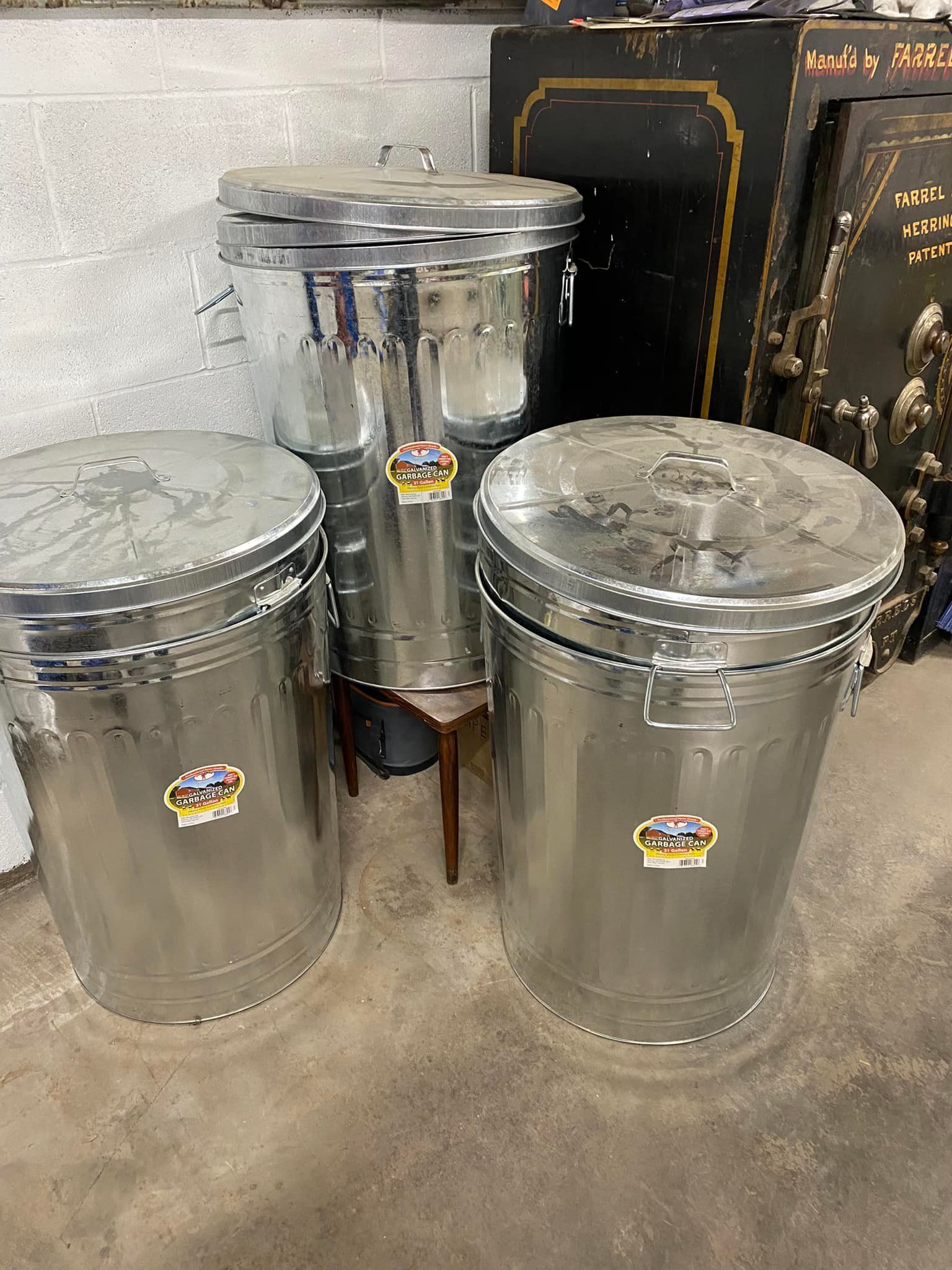 Trash cans