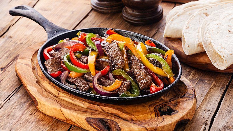 Delicious fajitas