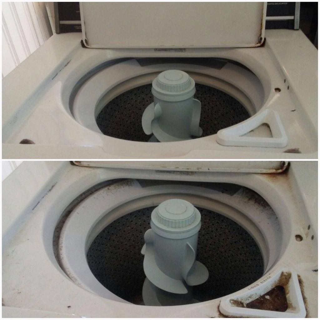 Before and after cleaning