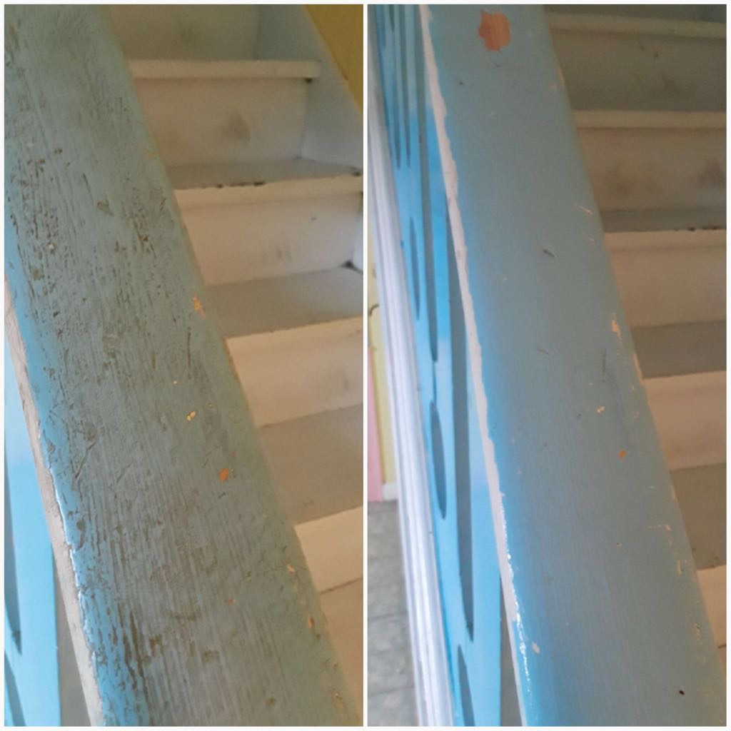 Before and after cleaning