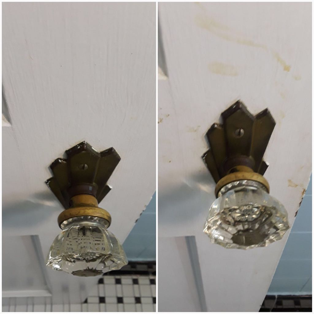 Before and after cleaning