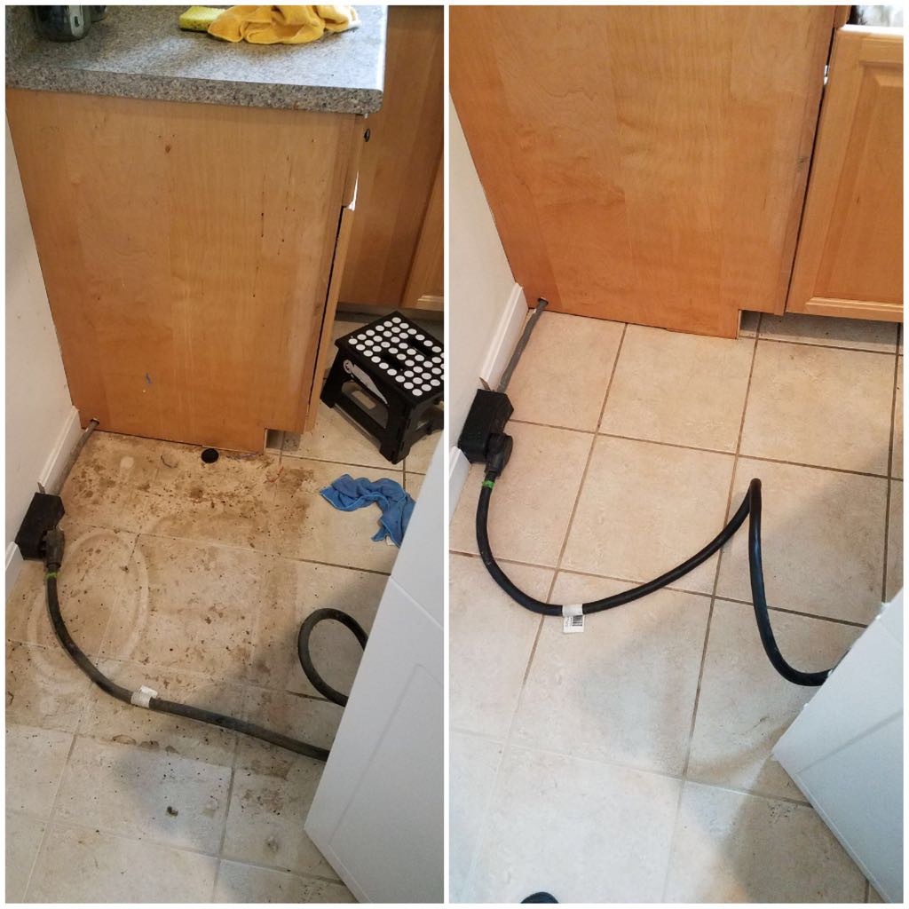 Before and after cleaning