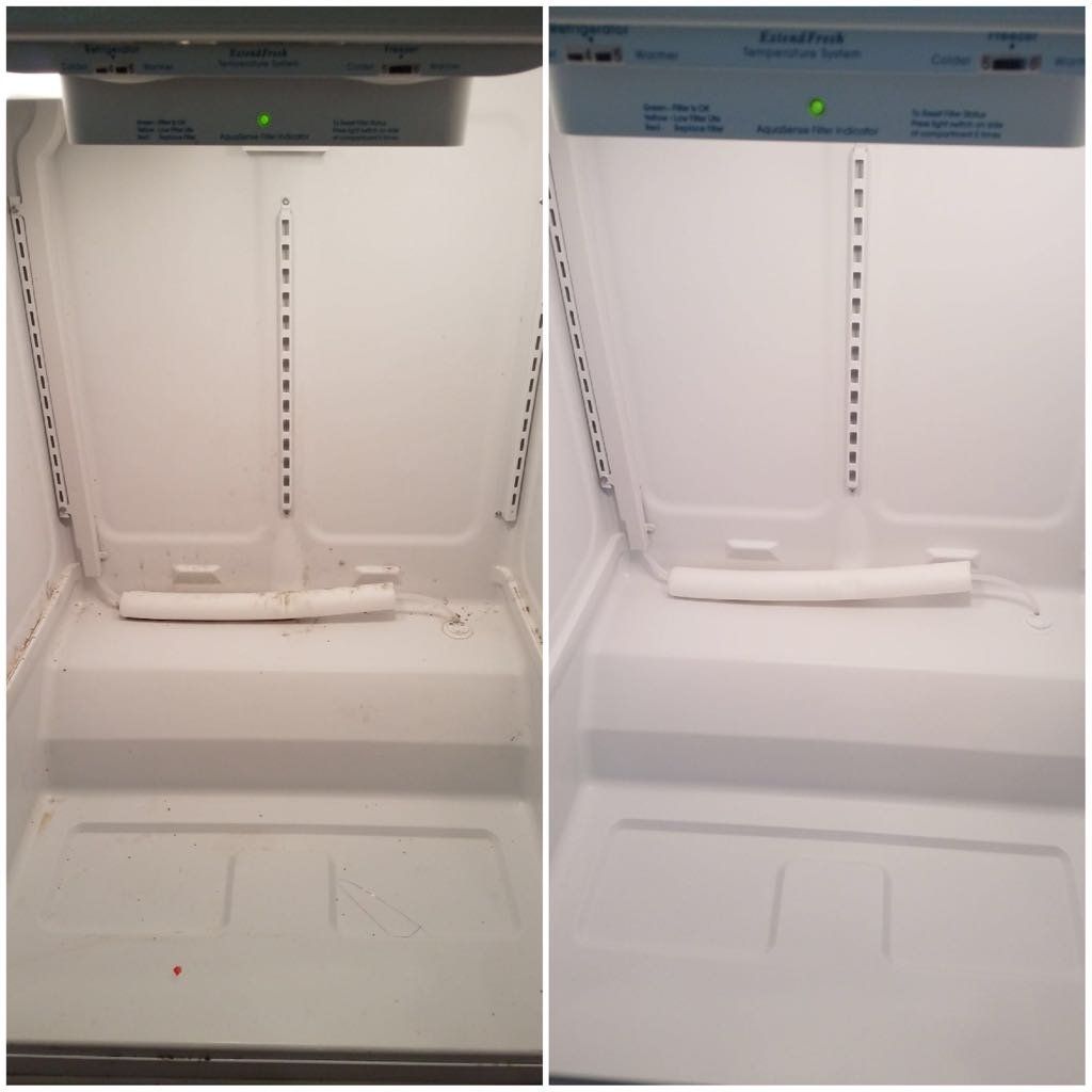 Before and after cleaning