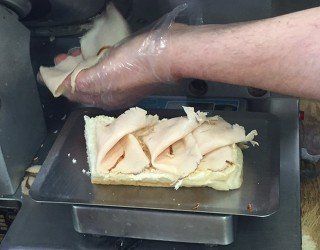 sliced sandwich