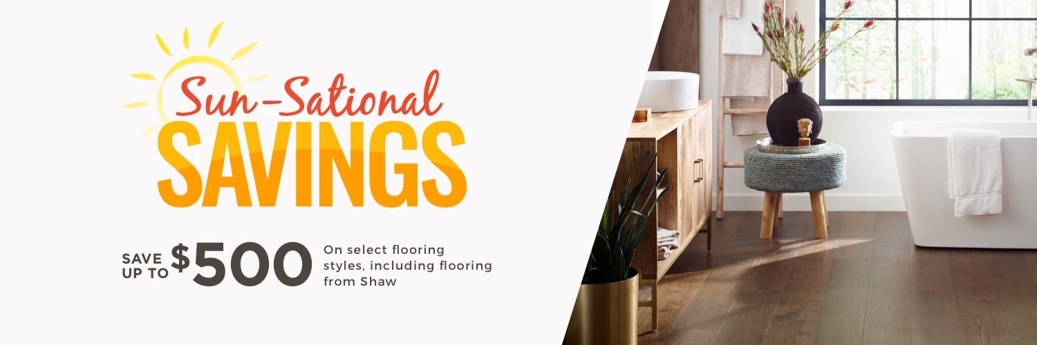 Advertisement for savings, showing 