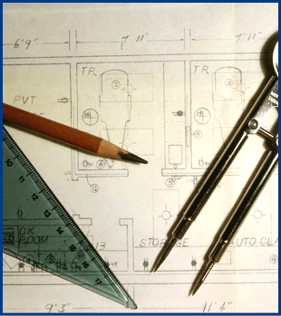 Architectural drafting layout