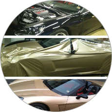 Gold Corvette wraap