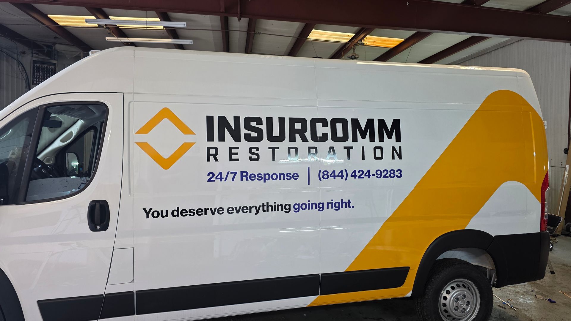 Commercial wrap at the truck
