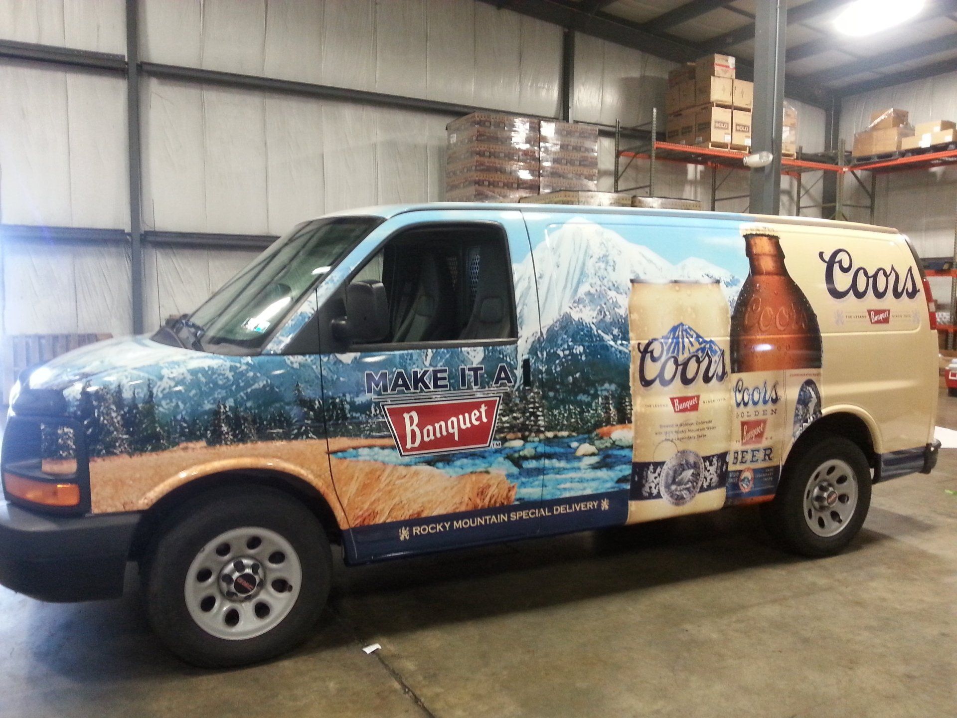 Coors van wrap
