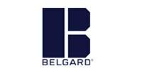 Belgard logo with blue block letter 
