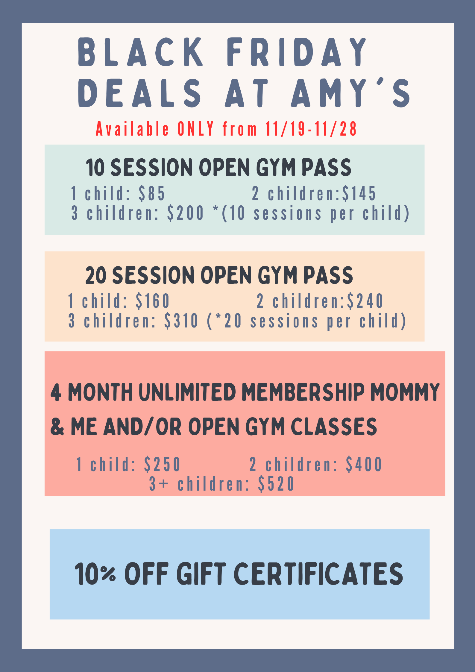 Black Friday deals flyer