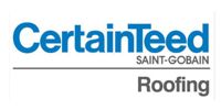CertainTeed Saint-Gobain Roofing logo in blue and black text