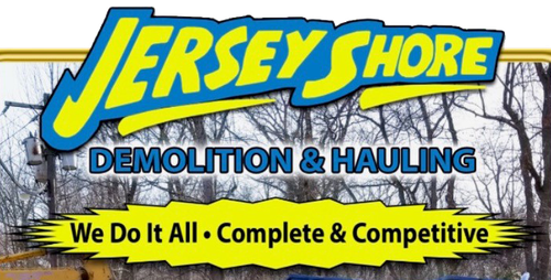 Jersey Shore Demolition & Hauling logo with tagline &ldquo;We Do It All - Complete & Competitive&rdquo;