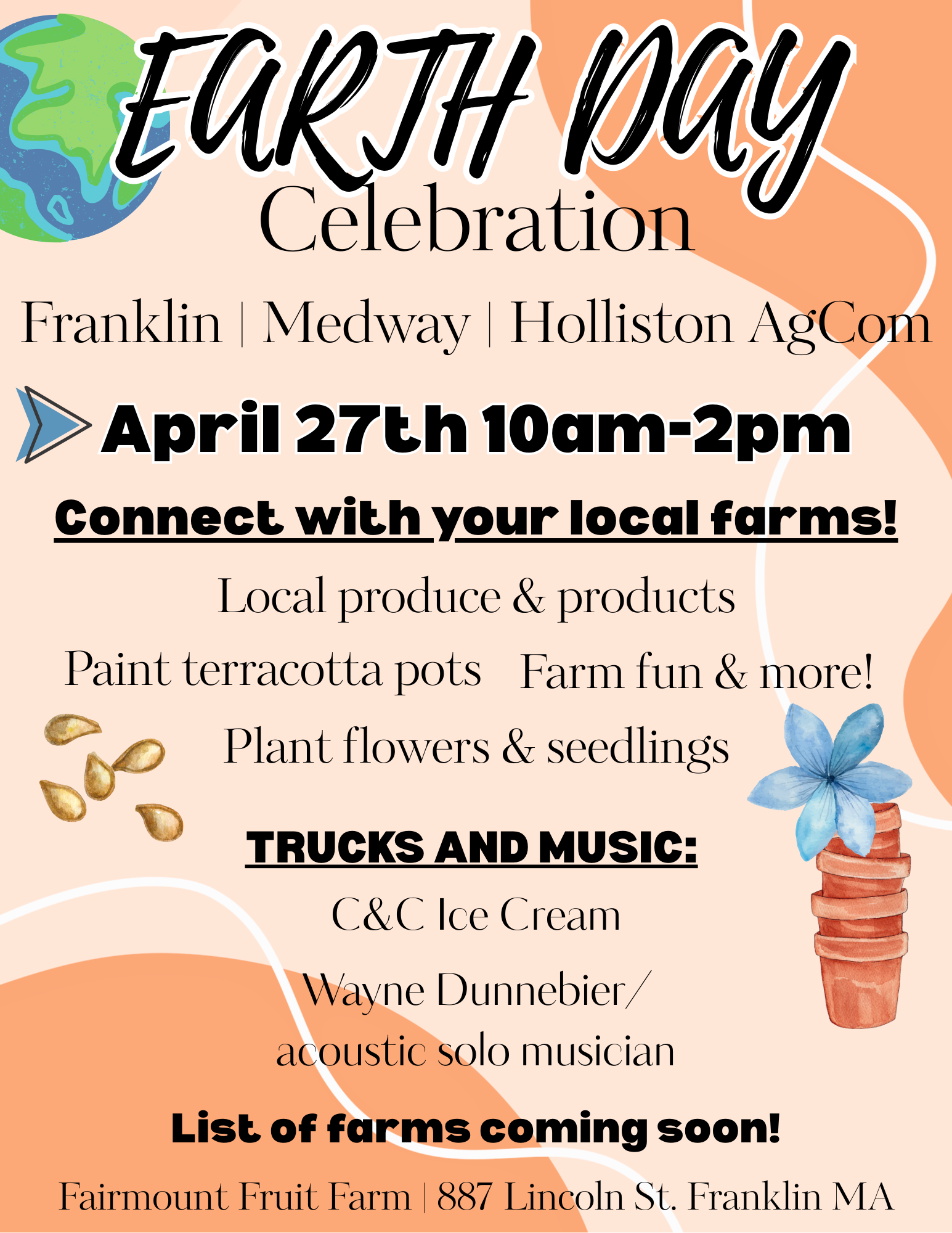 A poster for the Earth Day celebration on April 27th.