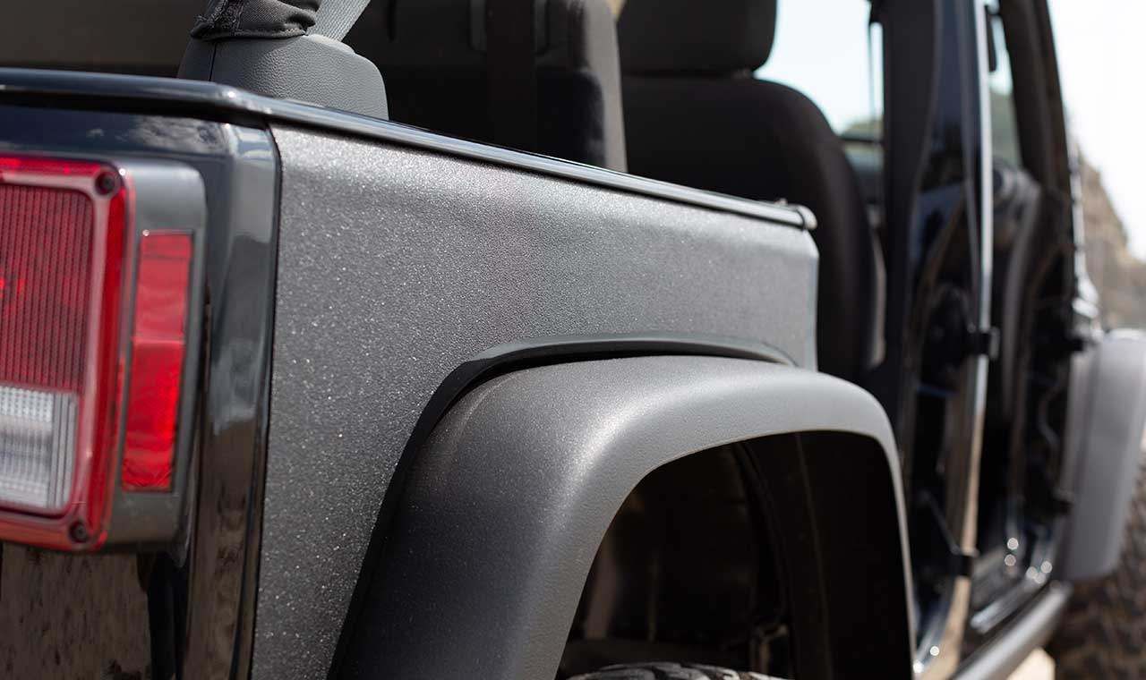 Partial exterior spray