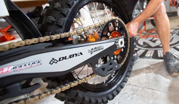 Protective coating on motorcycle